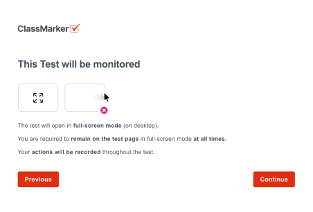 Monitor Test instructions