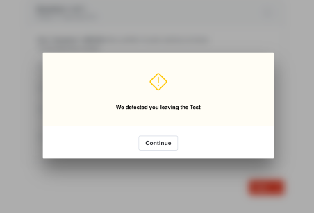 Monitor Test Warning